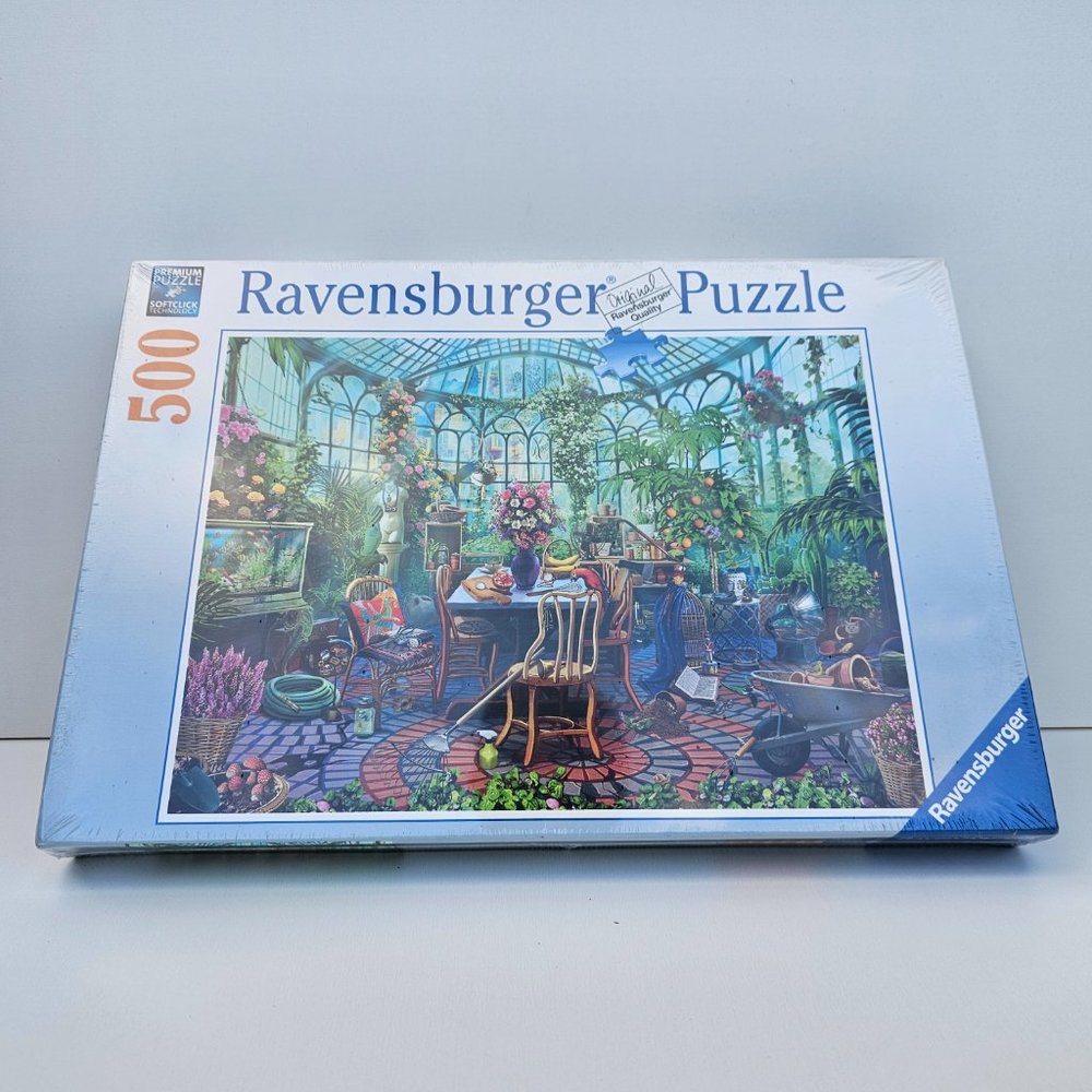 Ravensburger Greenhouse Morning - 500 Pc Jigsaw Puzzle, New- Sealed